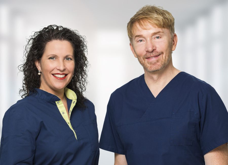 Klinikleitung der Zahnklinik Andernach - Frau Dr. Andrea Heiß und Herr Dr. Markus Keiner
