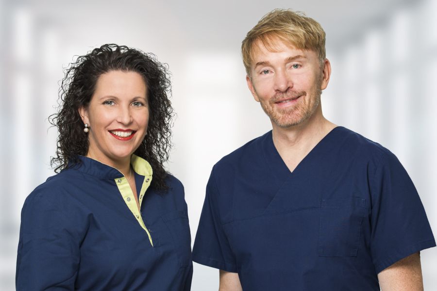 Klinikleitung der Zahnklinik Andernach - Frau Dr. Andrea Heiß und Herr Dr. Markus Keiner